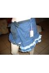 mini jupe assymétrique en jean