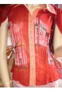 Blouse STQStone floors red and white Vichy