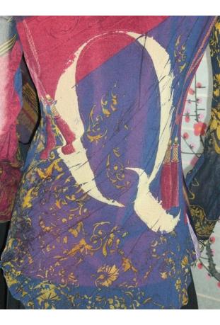 blouse  Tail of magpie  blue king