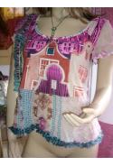 chemisier STQ collection 2007 motif village