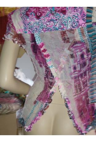 chemisier STQ collection 2007 motif village