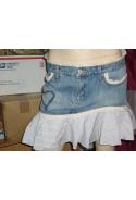 MetF G - jean skirt and english Embroidery