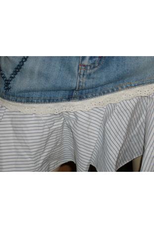 MetF G - jean skirt and english Embroidery