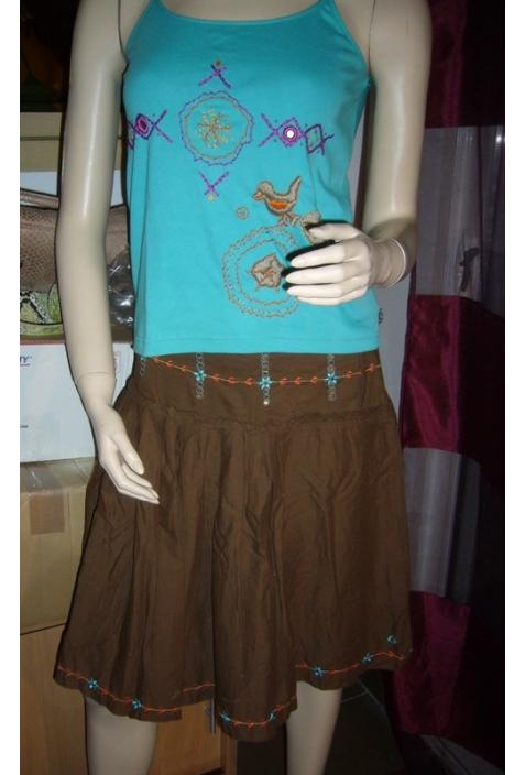 SOLD ! twin set Liberto skirt + tee shirt