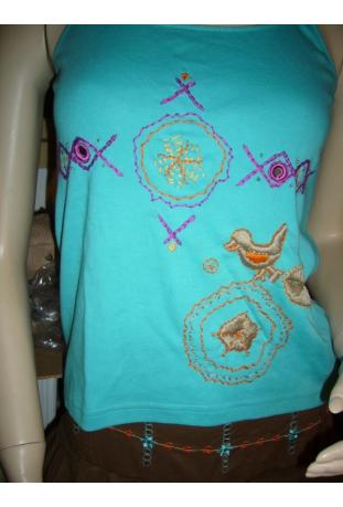 SOLD ! twin set Liberto skirt + tee shirt