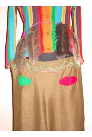 LOUISE DELLA : pantalon série "RIVIERE NIOBRARA" - collection