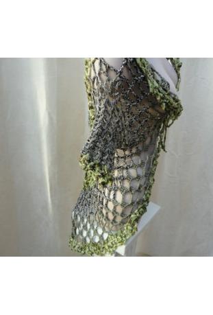 SAVE THE QUEEN : gilet crochet main modèle ETOILE - collection été 2012