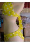 maillot de bains ETAM jaune/pois blanc