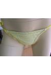 maillot de bains ETAM résille jaune/doré/blanc