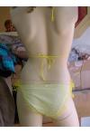 maillot de bains ETAM résille jaune/doré/blanc