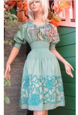 AVE THE QUEEN : robe réf 4175 série "PRINTEMPS" - collection été 2013