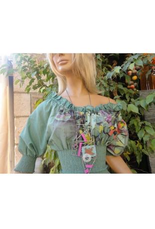 AVE THE QUEEN : robe réf 4175 série "PRINTEMPS" - collection été 2013