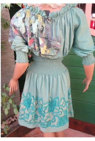 AVE THE QUEEN : robe réf 4175 série "PRINTEMPS" - collection été 2013
