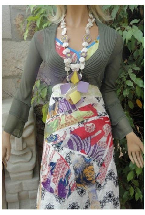 AVE THE QUEEN : robe réf 0343 série "PRINTEMPS" - collection été 2013