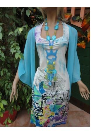 AVE THE QUEEN : robe réf 0343 série "PRINTEMPS" - collection été 2013