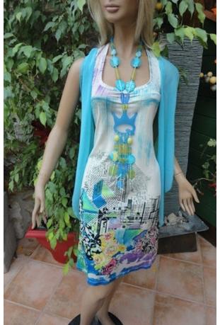 AVE THE QUEEN : robe réf 0343 série "PRINTEMPS" - collection été 2013