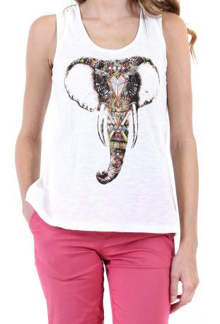 LES PTITES BOMBES : débardeur modèle ELEPHANT ref S154201 - collection printemps/été 2015
