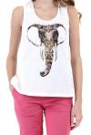LES PTITES BOMBES : débardeur modèle ELEPHANT ref S154201 - collection printemps/été 2015