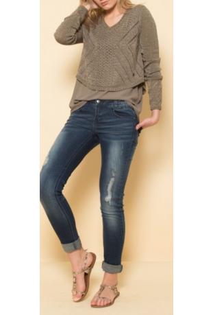 LES PTITES BOMBES : Jean skinny ref S151807 - collection printemps/été 2015