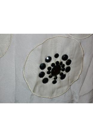 robe cocktail CHLOE 100% soie brodée perles