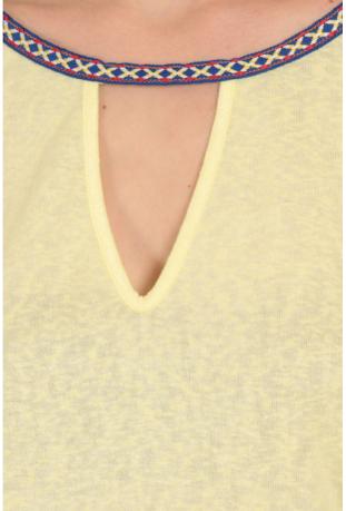 LPB : t-shirt bande ethnique ref S164008 - collection printemps/été 2016
