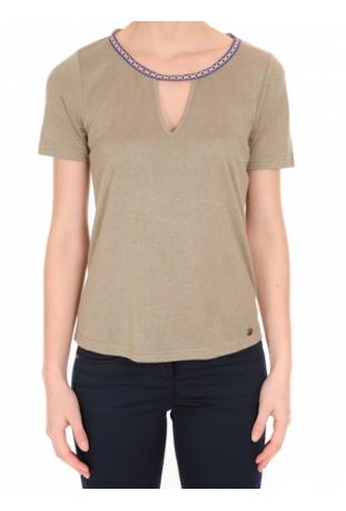 LPB : t-shirt bande ethnique ref S164008 - collection printemps/été 2016
