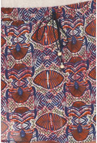 LPB : jupe voile imprimé ref S166003 - collection printemps/été 2016