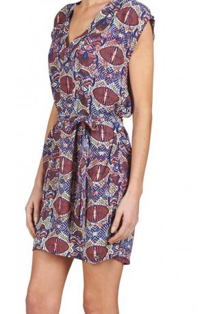 LPB : robe courte imprimée ref S166002 - collection printemps/été 2016