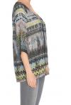 LPB : blouse voile imprimé ref S165702 - collection printemps/été 2016
