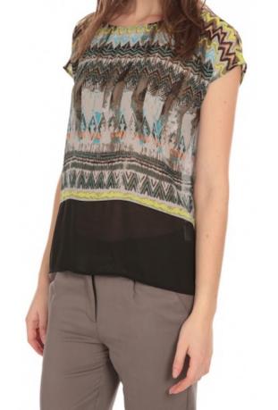 LPB : top voile imprimé S165701 - collection printemps/été 2016