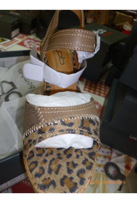 LPB : sandales compensées modèle EGLANTINE - collection printemps/été 2016