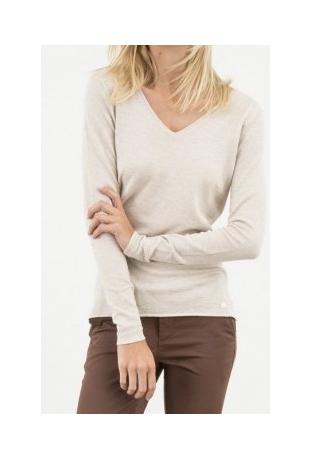 LPB : pull col V maille lurex ref W163001 - collection automne/hiver 2016-2017