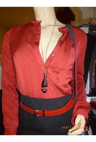 LPB : robe bicolore ref W160903 - collection automne/hiver 2016-2017