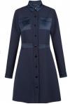 COP COPINE : robe avec empiècements satinés modèle SATOU - collection automne/hiver 2016-2017