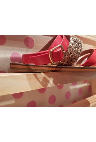 VANESSA WU : sandales plates rouges - collection été 2017