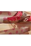 VANESSA WU : sandales plates rouges - collection été 2017
