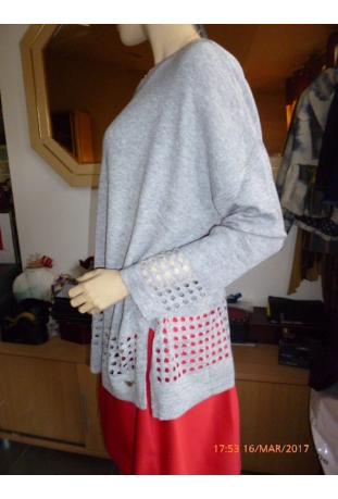 ORFEO - PARIS : pull coupe loose modèle EFFECT ref SWT856 - collection printemps/été 2017