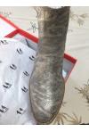 VANESSA WU : boots CHELSEA effet serpent - collection printemps/été 2017