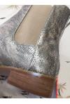 VANESSA WU : boots CHELSEA effet serpent - collection printemps/été 2017