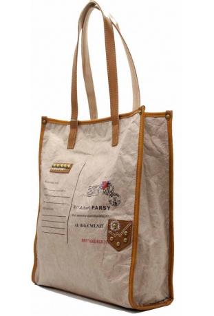 TOM&EVA : sac à main fourre-tout imprimé enveloppe avec porte-monnaie - collection printemps/été 2017