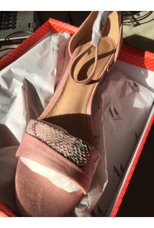 VANESSA WU : sandales compensées roses ref SD1603RS - collection printemps/été 2017