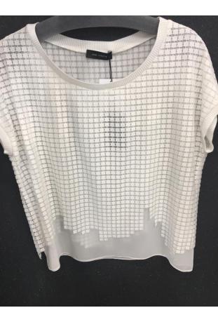 COP COPINE : top en dentelle graphique modèle SORBET - collection printemps/été 2017