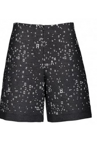 COP COPINE : short en Jaquard stretch modèle BOLDUC - collection automne/hiver 2017-2018