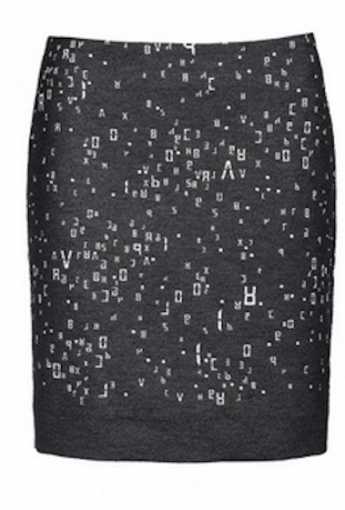 COP COPINE : jupe crayon modèle CALCUL - collection automne/hiver 2017-2018