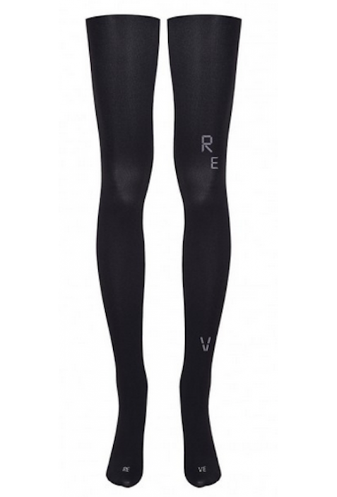 COP COPINE : collants à motifs jacquard modèle LETTER - collection automne/hiver 2017-2018