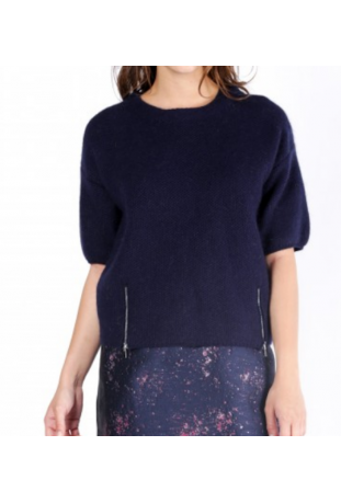 ORFEO-PARIS : pull manches courtes modèle RONE ref SWT501 - collection printemps/été 2017