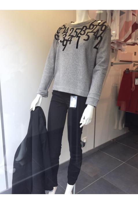 COP COPINE : pull Jacquard bicolore modèle NOMBRE - collection automne/hiver 2017-2018