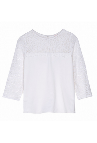 GRACE & MILA :  top avec dentelle modèle NINON - collection automne/hiver 2017-2018