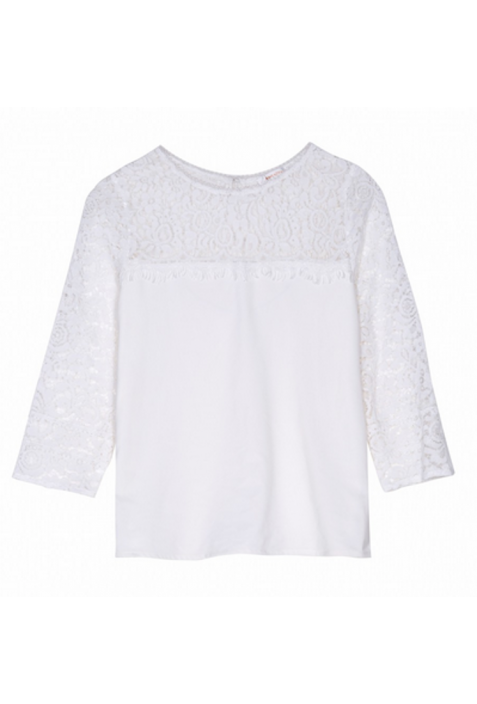 GRACE & MILA :  top avec dentelle modèle NINON - collection automne/hiver 2017-2018