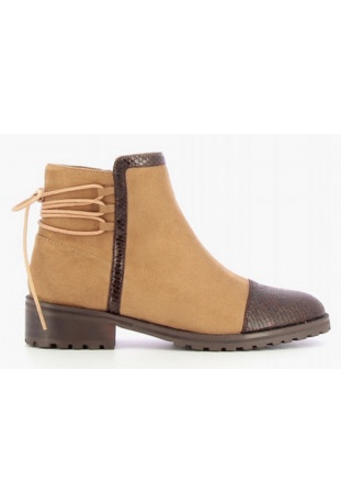 VANESSA WU : bottines à laçage décoratif ref BT1682NR - collection autommne/hiver 2017-2018